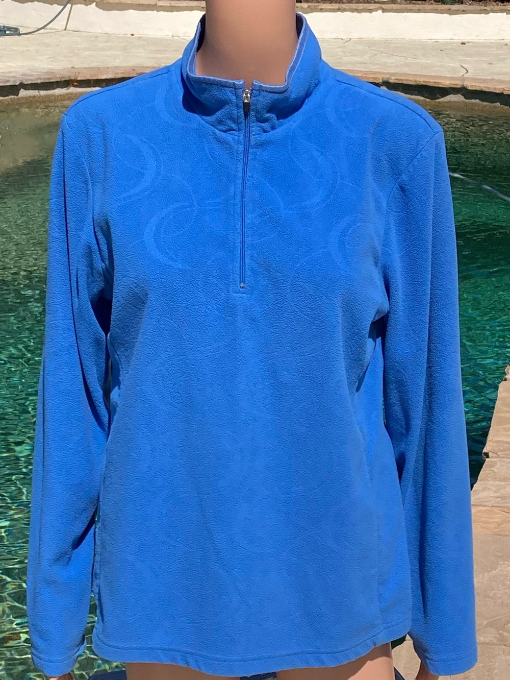 Athletech Royal Blue Fleece-Lined Quarter-Zip Top